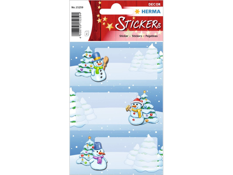 HERMA Autocollants de Noël DECOR 'Paysage d'hiver'