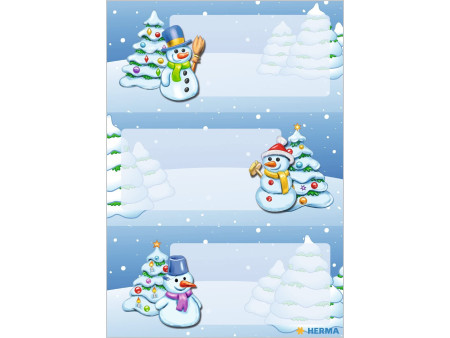 HERMA Autocollants de Noël DECOR 'Paysage d'hiver'