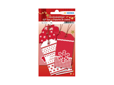 HERMA Etiquette pour cadeau de Noël 3D, rond, or