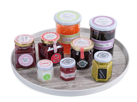 HERMA Etiquettes pour couvercle HOME 'New Look Rouge'