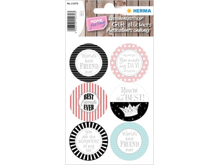 HERMA Sticker cadeau HOME 'You Are The Best'