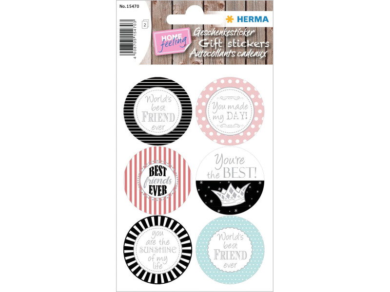 HERMA Sticker cadeau HOME 'You Are The Best'
