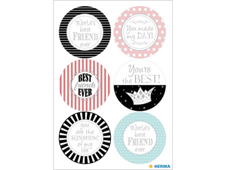HERMA Sticker cadeau HOME 'You Are The Best'
