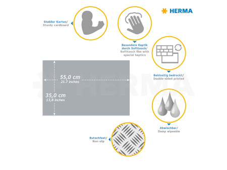 HERMA Sous-main 'Chiens', (L)550 x (H)350 mm
