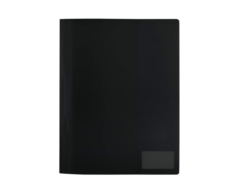 HERMA Chemise à lamelle, PP, A4, noir translucide