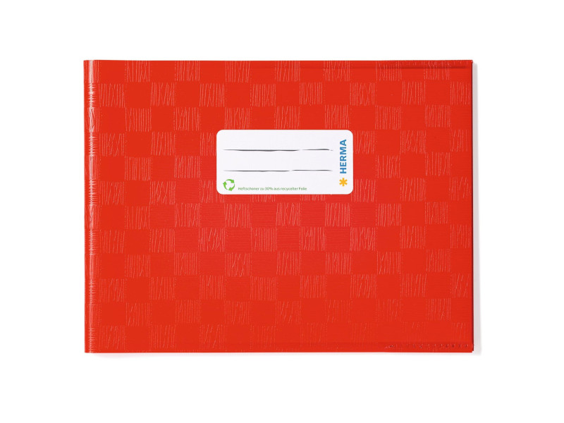 HERMA Protège-cahier, A5 paysage, en PP, rouge opaque