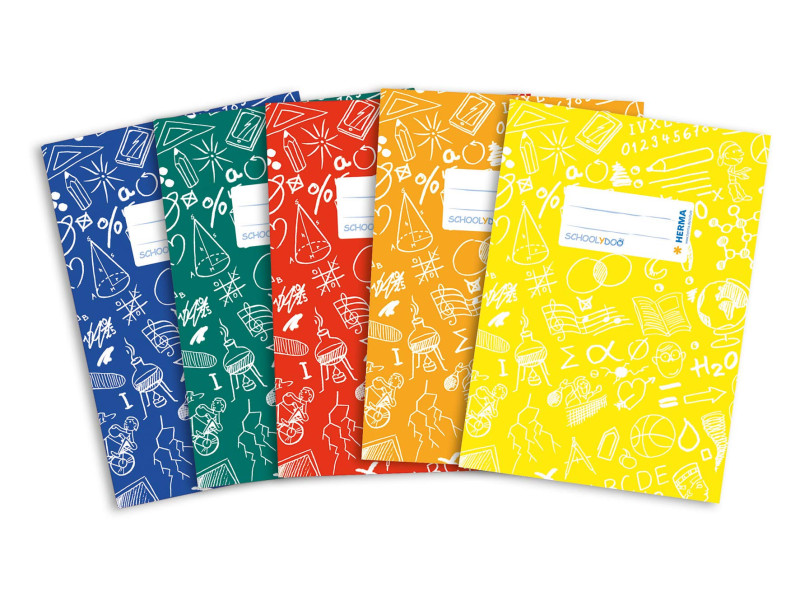 HERMA Protège-cahier Schoolydoo, A5, en PP, set de 5