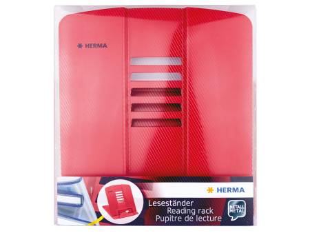 HERMA Pupitre de lecture XL, en métal, rouge