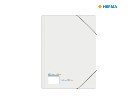 HERMA Étiquette universelle recyclée, 48,3 x 33 mm
