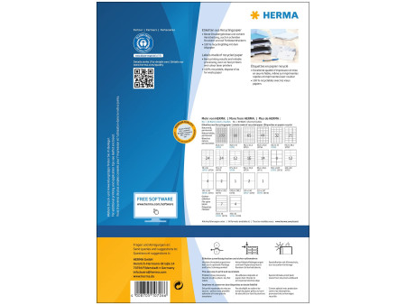 HERMA Étiquette universelle recyclée, 48,3 x 25,4 mm