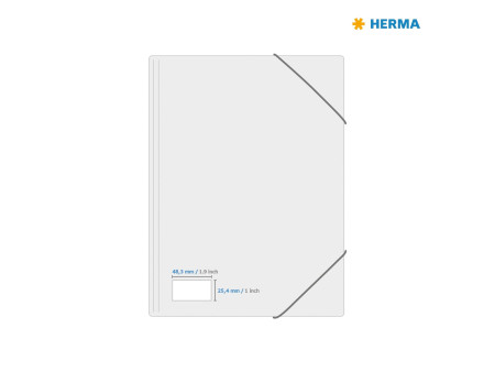 HERMA Étiquette universelle recyclée, 48,3 x 25,4 mm