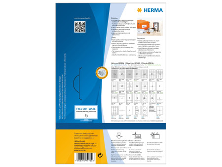 HERMA Étiquette pour jet d'encre, 97 x 33,8 mm, blanc
