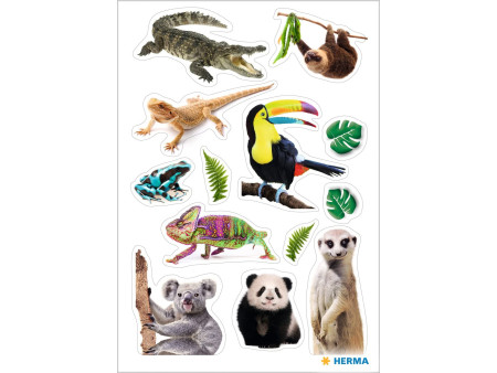HERMA Sticker DECOR 'Animaux exotiques', en papier