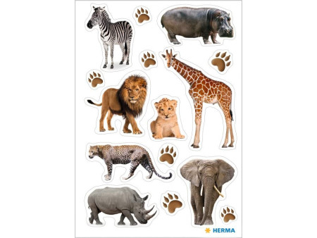 HERMA Sticker DECOR 'Animaux d'Afrique', en papier