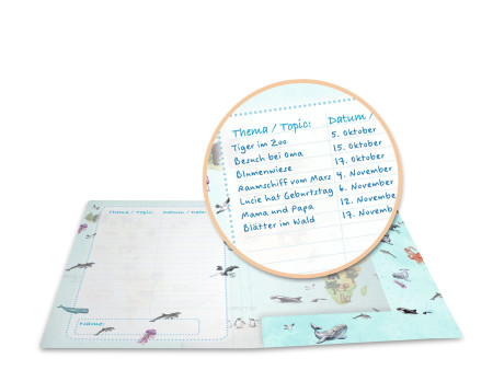 HERMA Chemise à élastiques 'Mappmonde des animaux', A4