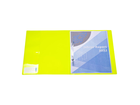HERMA Chemise à lamelle, en PP, A4, jaune fluo