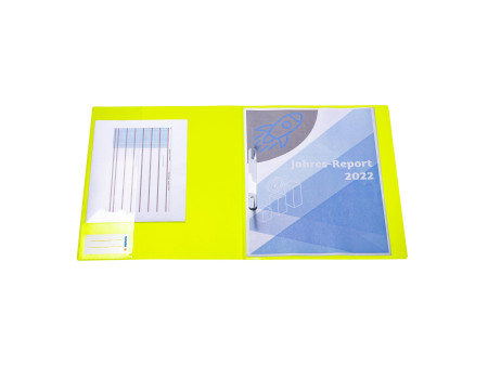 HERMA Chemise à lamelle, en PP, A4, jaune fluo