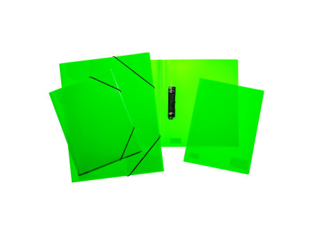 HERMA Chemise à lamelle, en PP, A4, vert fluo
