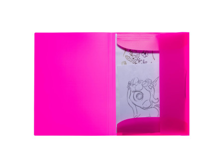 HERMA Chemise à élastiques, en PP, A3, rose fluo