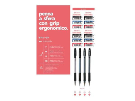 PILOT Stylo à bille BPS-GP, tracé: 0,33 mm (XB), bleu