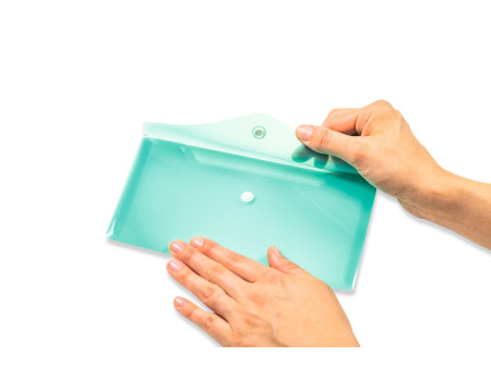 HERMA Pochette à documents, PP, format long, turquoise