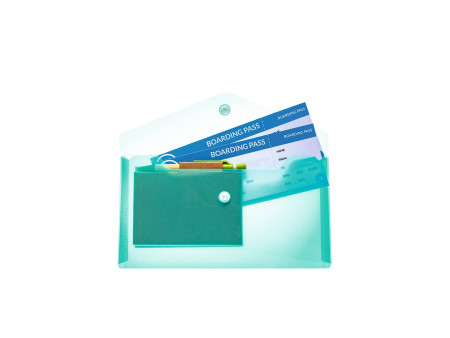 HERMA Pochette à documents, PP, format long, turquoise