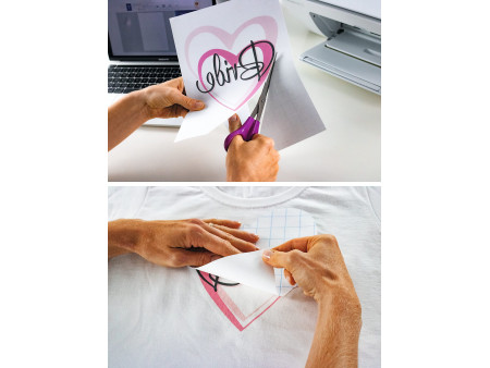HERMA Feuille de transfert pour T-shirt, A4, textiles clairs