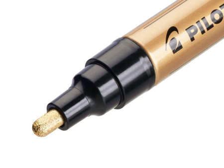 PILOT Marqueur permanent SUPER COLOR Gold, moyen, or