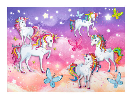 HERMA Corbeille à papier 'Licorne', carton