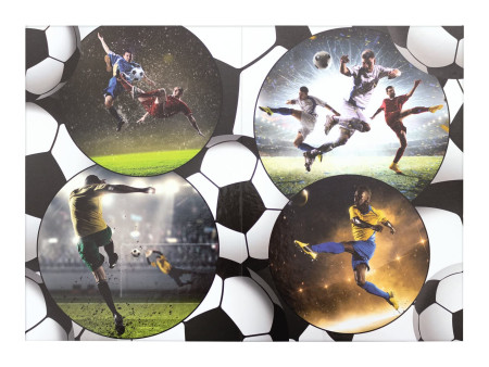 HERMA Corbeille à papier 'Football', carton