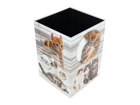 HERMA Corbeille à papier 'Chats', carton
