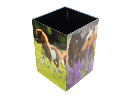 HERMA Corbeille à papier 'Pré à chevaux', carton