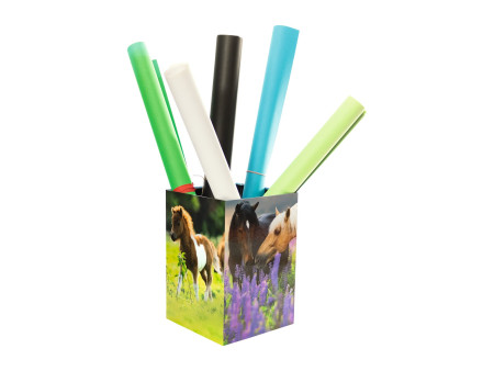 HERMA Corbeille à papier 'Pré à chevaux', carton
