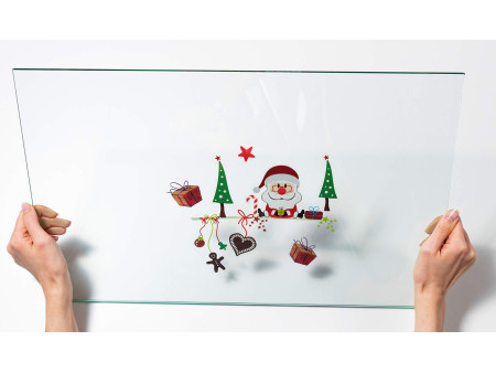 HERMA Image de Noël pour fenêtre 'Joyeux Père Noël'