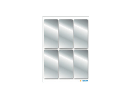 HERMA Sticker de Noël, rectangulaire, 26 x 54 mm, argent
