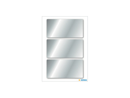 HERMA Sticker de Noël, rectangulaire, 26 x 54 mm, argent