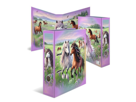 HERMA Classeur à motif 'Le monde des chevaux', A4