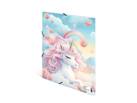HERMA Chemise à élastique 'Happy Unicorns', carton, A4