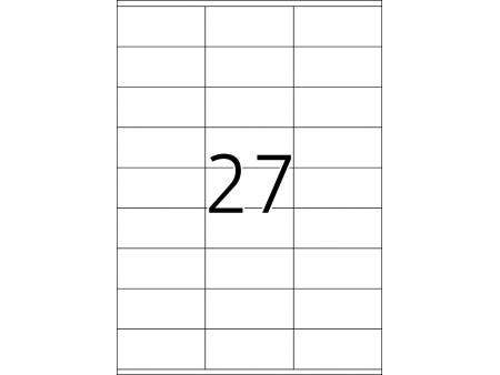 TOP STICK Etiquette universelle, 70 x 32 mm, blanc