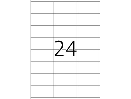 TOP STICK Etiquette universelle, 70 x 36 mm, blanc