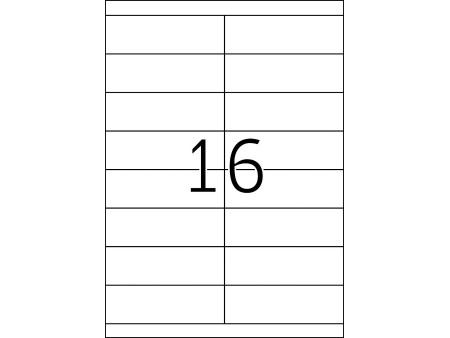TOP STICK Etiquette universelle, 105 x 33,8 mm, blanc