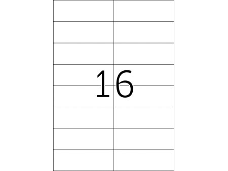 TOP STICK Etiquette universelle, 105 x 37 mm, blanc