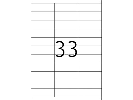 TOP STICK Etiquette universelle, 70 x 25,4 mm, blanc