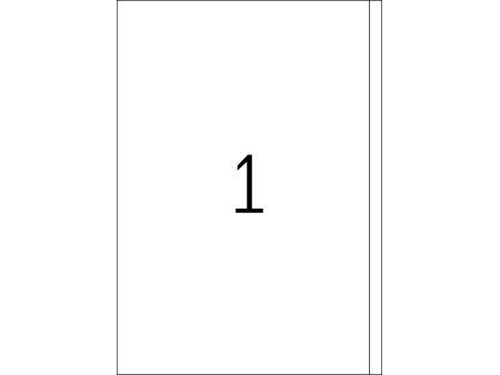 TOP STICK Etiquette universelle, 200 x 297 mm, blanc