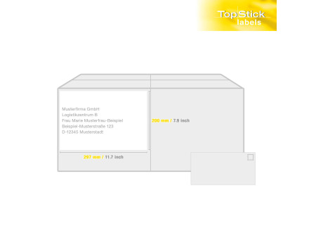 TOP STICK Etiquette universelle, 200 x 297 mm, blanc