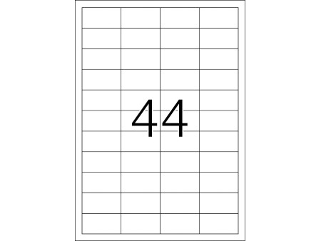 TOP STICK Etiquette universelle, 48,3 x 25,4 mm, blanc