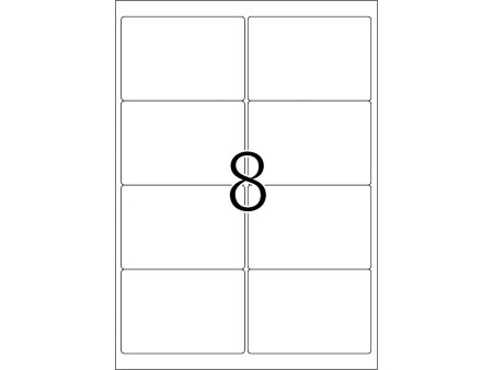 TOP STICK Etiquette universelle, 99,1 x 67,7 mm, blanc