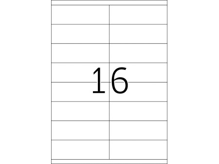 TOP STICK Etiquette universelle, 105 x 35 mm, blanc