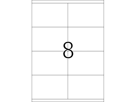 TOP STICK Etiquette universelle, 105 x 70 mm, blanc
