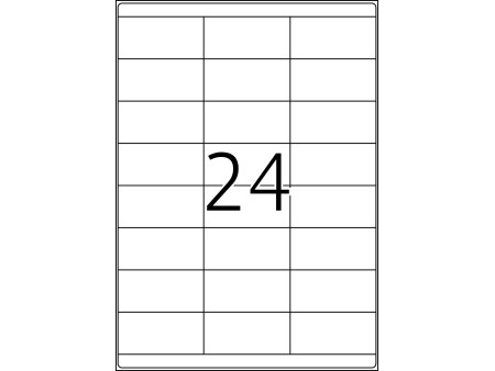 TOP STICK Etiquette universelle, 70 x 33,8 mm, blanc